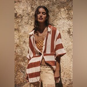 Free People Del Mar Cabana Shirt
